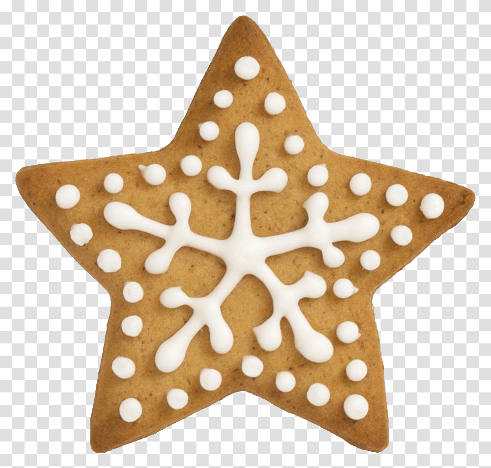 Gingerbread, Birthday Cake, Dessert, Food, Star Symbol Transparent Png