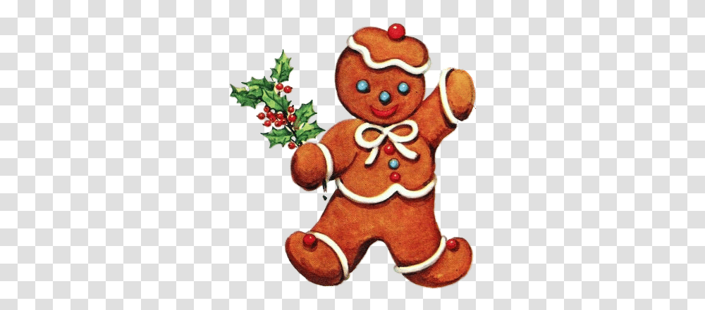 Gingerbread Clipart Vintage Vintage Christmas Gingerbread Cartoon, Toy, Cookie, Food, Biscuit Transparent Png