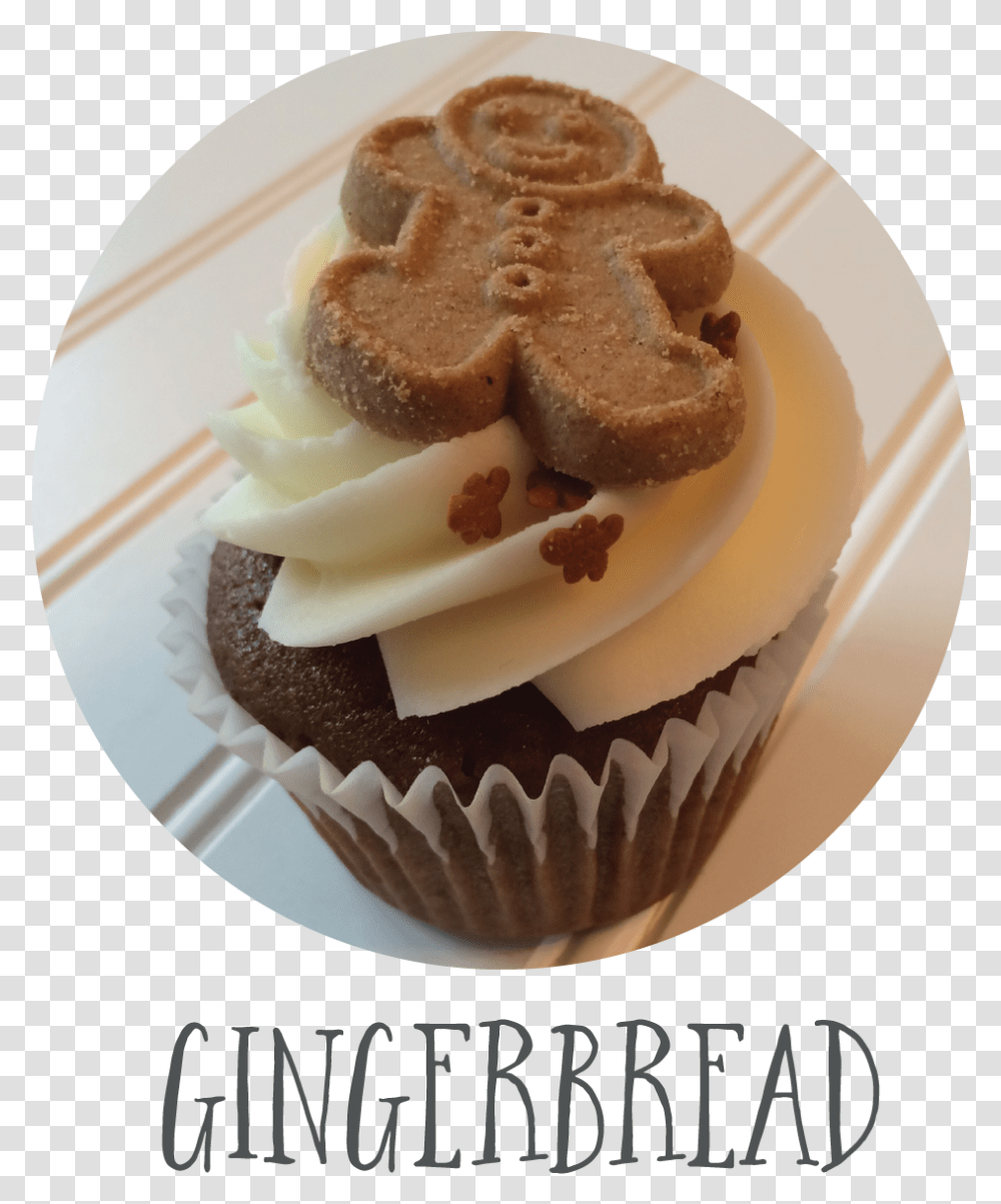 Gingerbread Cupcake, Sweets, Food, Confectionery, Cream Transparent Png