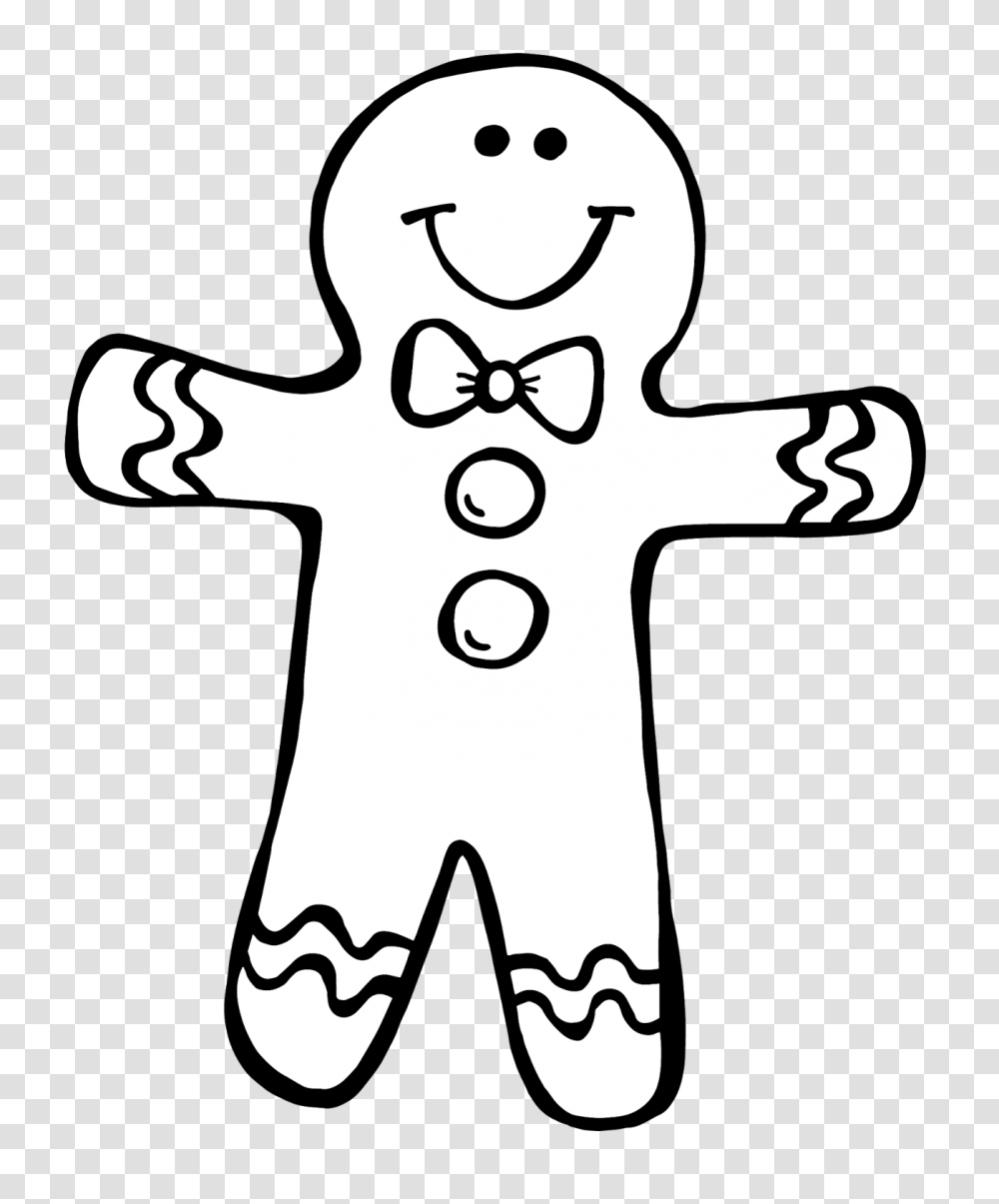 Gingerbread Girl Coloring, Stencil, Cross, Cookie Transparent Png