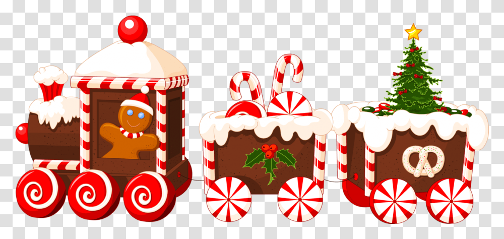 Gingerbread House Candy Clipart Christmas Train, Food, Plant, Birthday Cake, Dessert Transparent Png