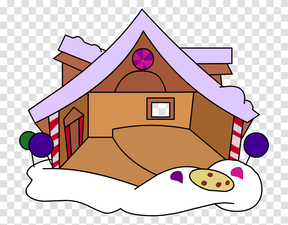 Gingerbread House Candy Clipart, Housing, Building, Cabin, Nature Transparent Png