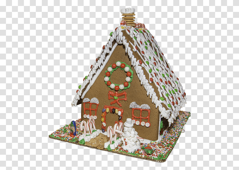 Gingerbread House, Cookie, Food, Biscuit, Icing Transparent Png