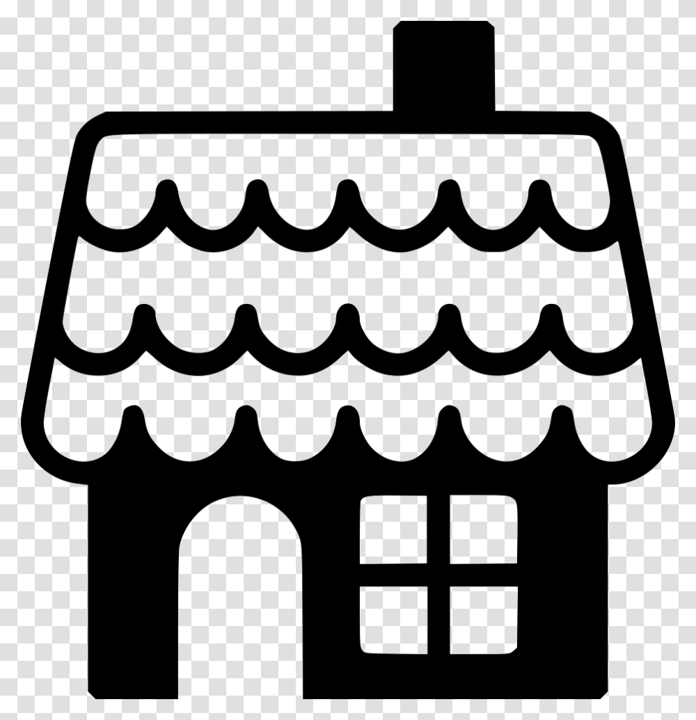 Gingerbread House Gingerbread House Svg Free, Stencil, Silhouette Transparent Png