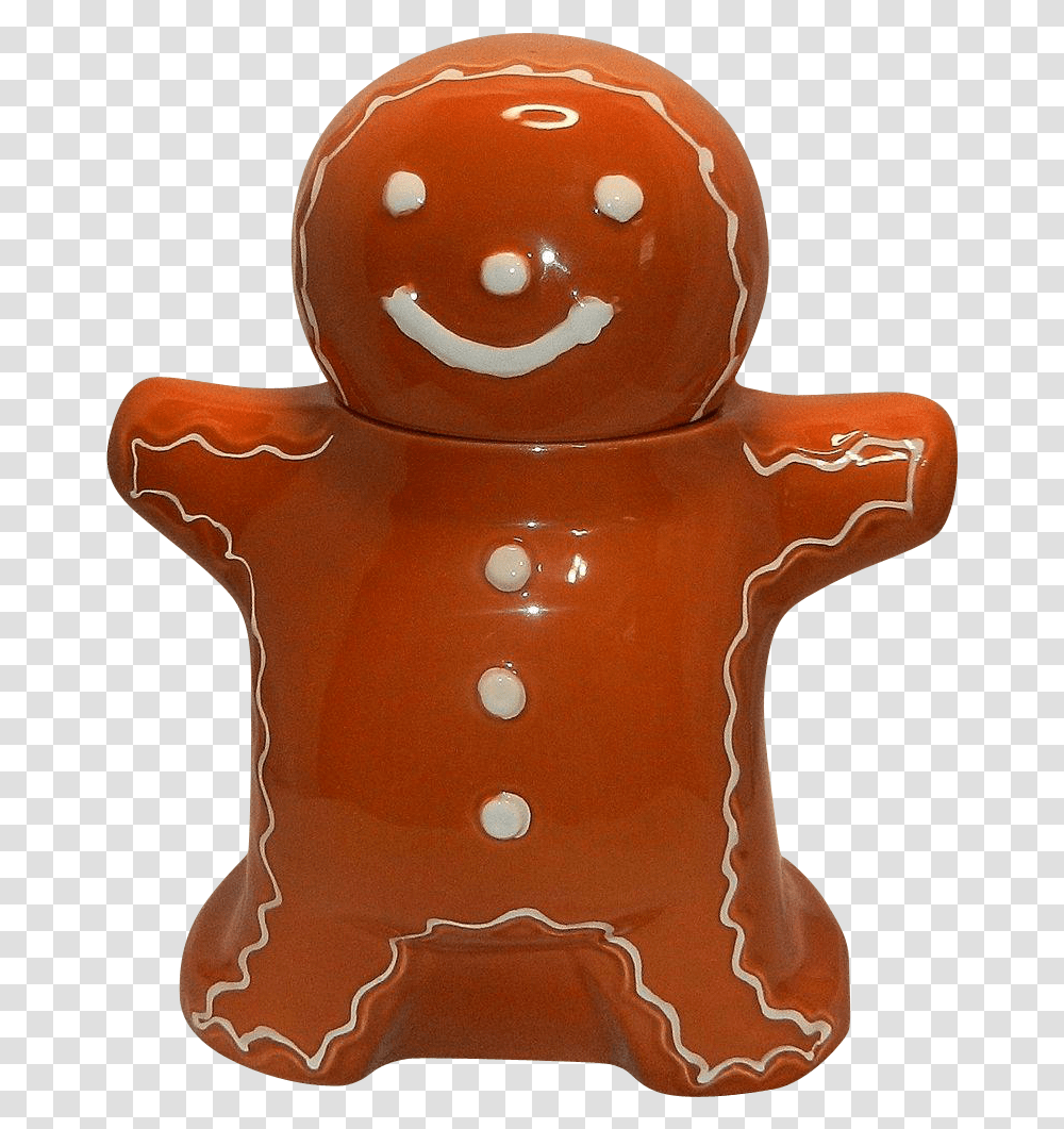 Gingerbread Man Cookie Jar, Food, Biscuit, Sweets, Confectionery Transparent Png