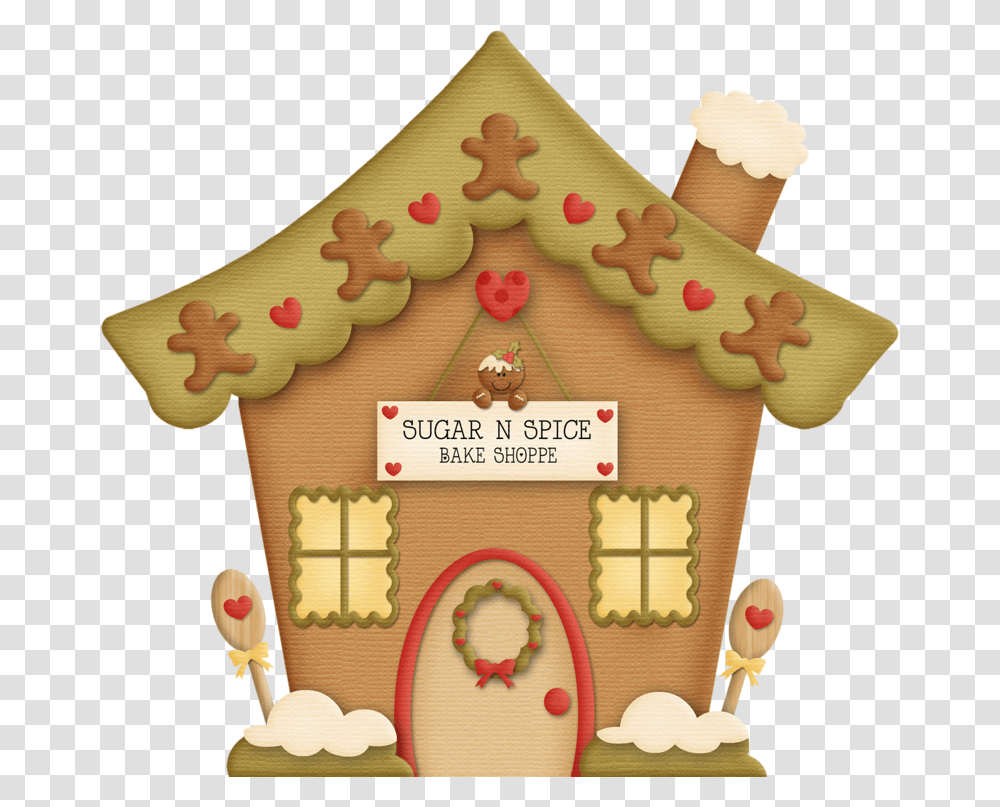 Gingerbread Man House Clipart, Cookie, Food, Biscuit, Birthday Cake Transparent Png