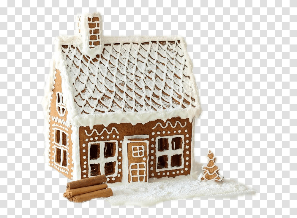 Gingerbread Man House Download Image Gingerbread House, Cookie, Food, Biscuit, Birthday Cake Transparent Png
