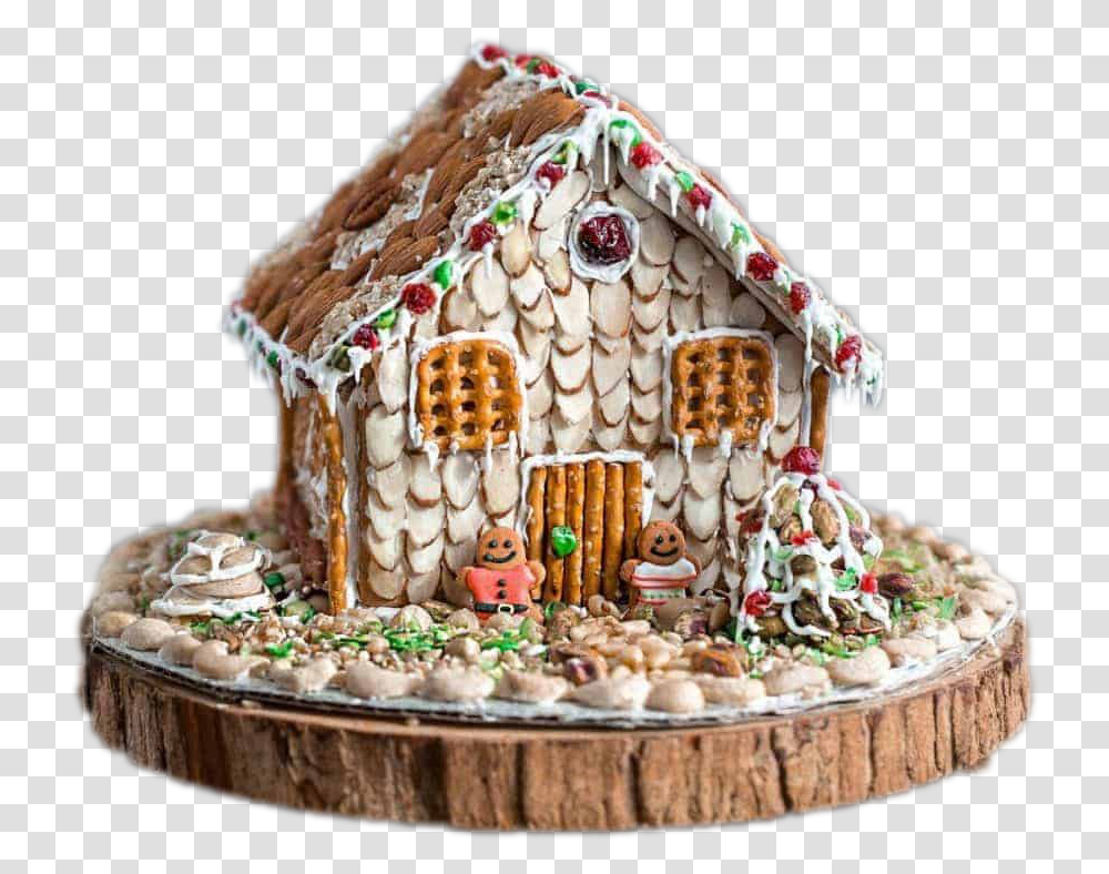 Gingerbread Man House Images Ginger Bread House Designs, Cookie, Food, Biscuit, Birthday Cake Transparent Png