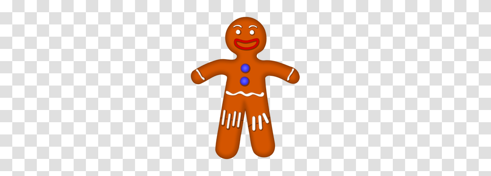 Gingerbread Man Outline Clip Art, Cookie, Food, Biscuit, Cross Transparent Png