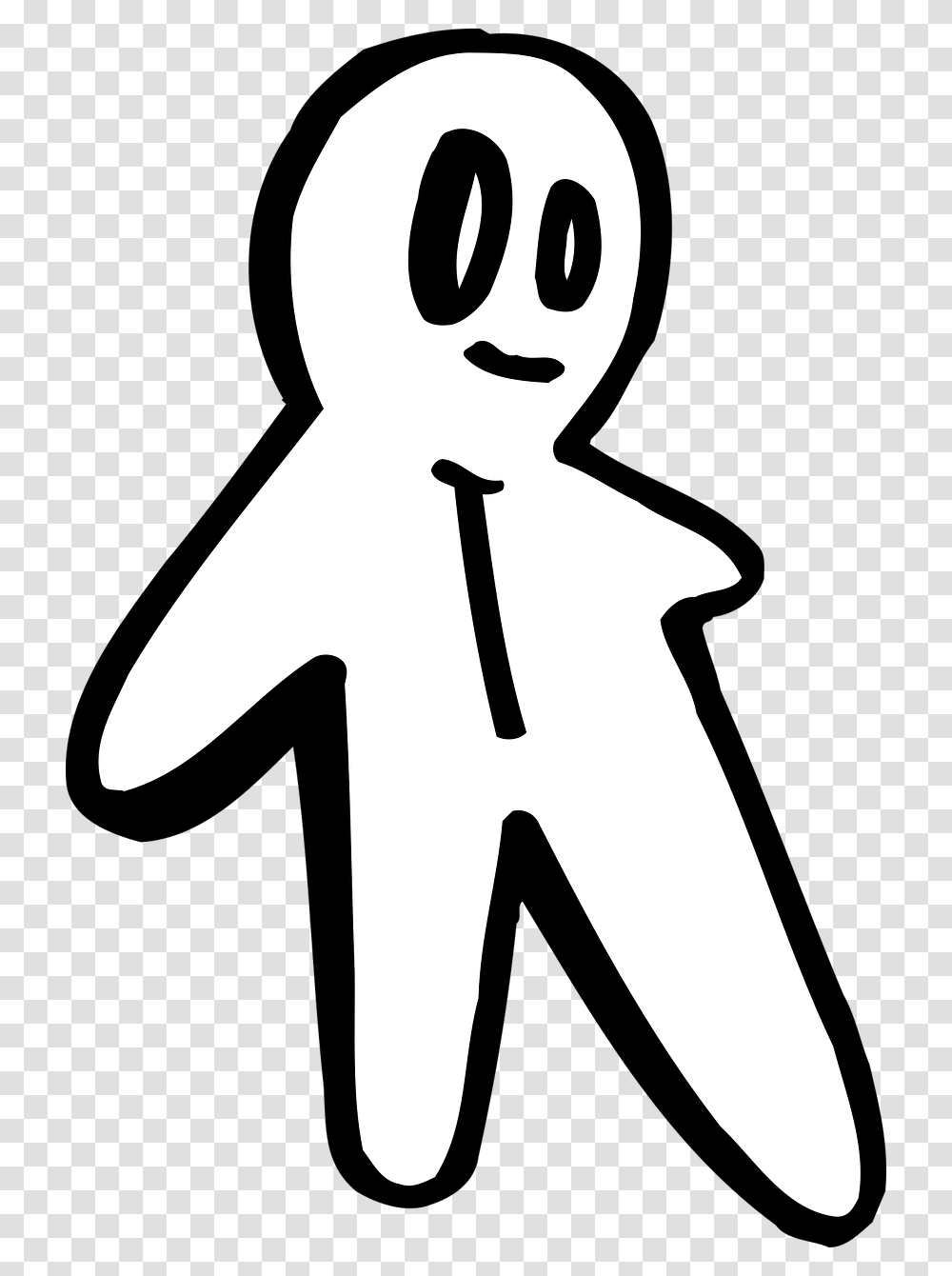 Gingerbread Man, Stencil, Silhouette, Axe, Tool Transparent Png
