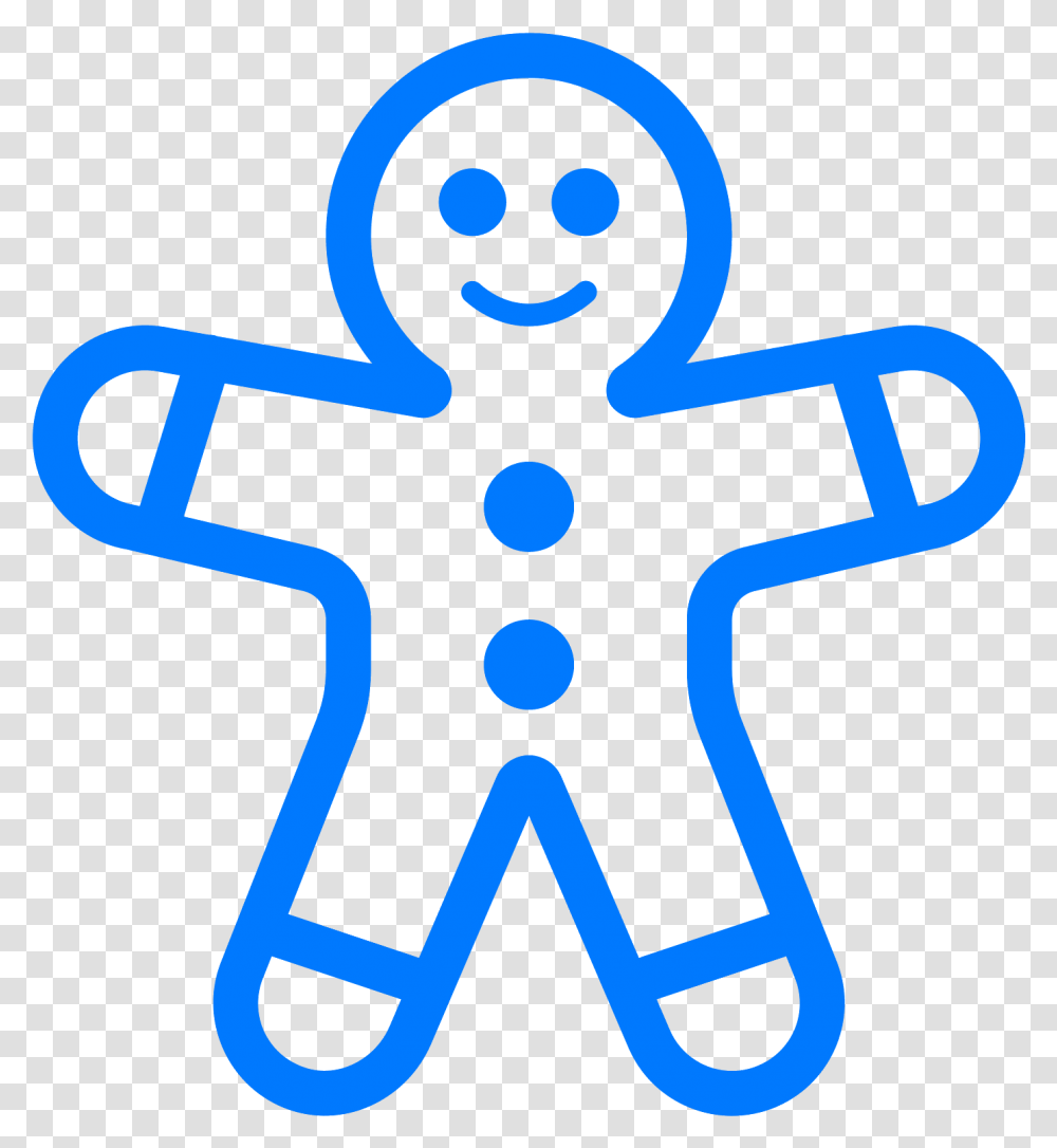 Gingerbread Men Clipart Gingerbread Icon, Cross, Stencil Transparent Png