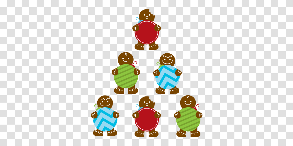 Gingerbread Men Wall Decal Weedecor Cartoon, Sweets, Food, Confectionery, Toy Transparent Png