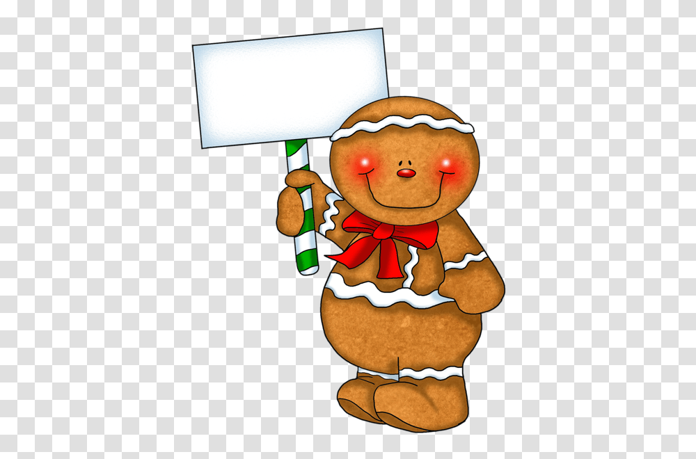Gingerbread Ornament With Empty Sign Sayings, Cookie, Food, Biscuit, Sweets Transparent Png
