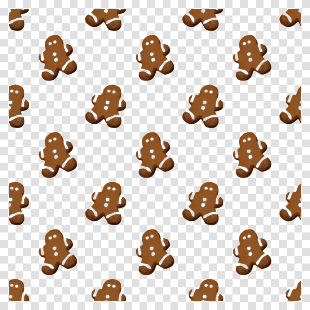 Gingerbread Seamless Pattern Icons, Paper, Ornament, Stain, Halloween Transparent Png