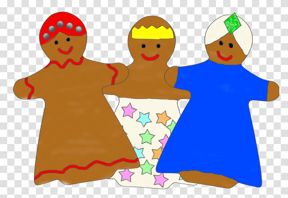 Gingerbread Wise Men Cartoon, Apparel, Sleeve, Face Transparent Png