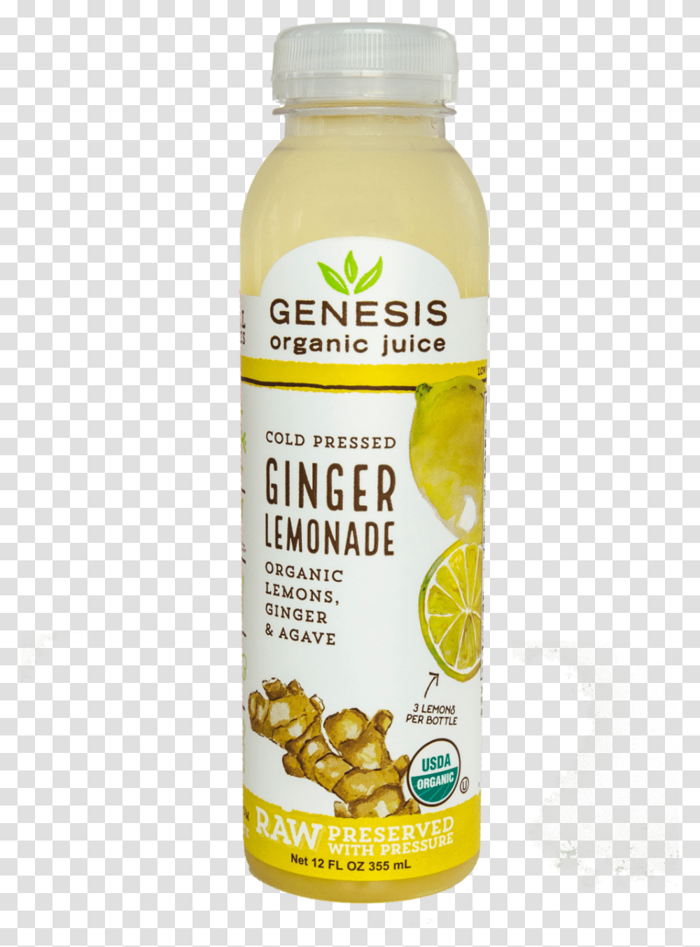 Gingerlemonade Genesis Juice Apple Organic, Bottle, Tin, Can, Label Transparent Png