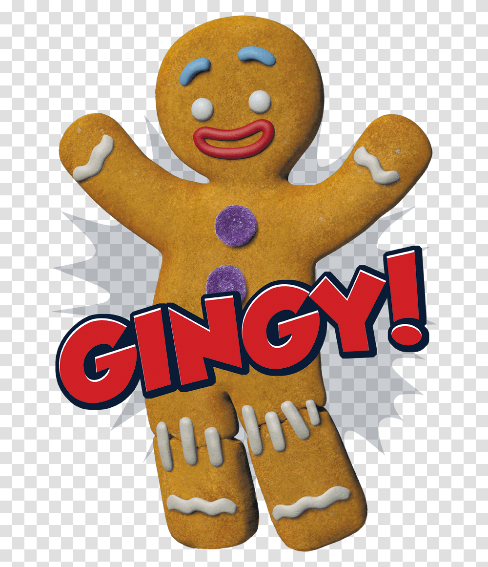 Gingy Shrek, Cookie, Food, Biscuit, Gingerbread Transparent Png