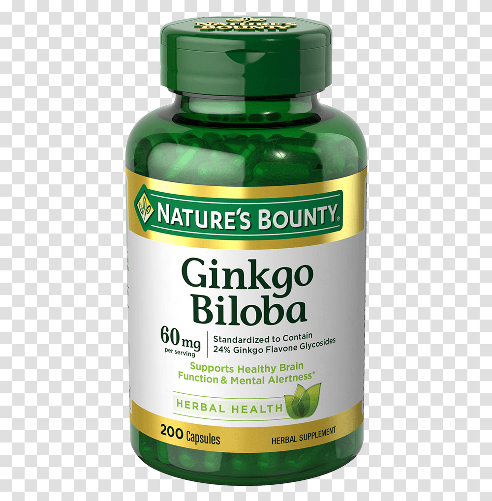 Ginkgo Biloba Nature's Bounty Joint, Plant, Beer, Alcohol, Beverage Transparent Png