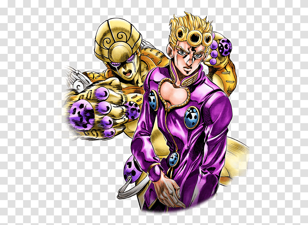 Giorno Giovanna Giorno Giovanna And Gold Experience, Comics, Book, Person, Manga Transparent Png