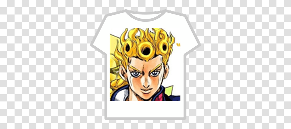 Giorno Giovanna Roblox Musculoso T Shirt Roblox, Clothing, Apparel, Person, Human Transparent Png