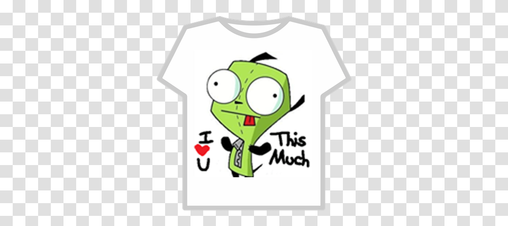 Gir Luvsupng Roblox Invader Zim Gir, Number, Symbol, Text, Clothing Transparent Png