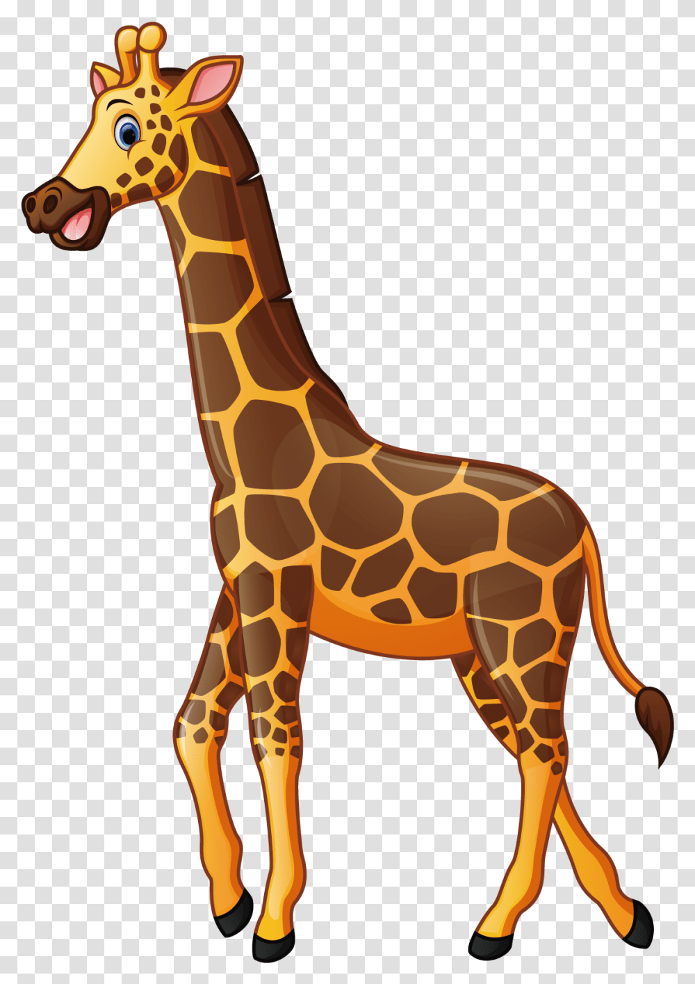Giraffe Cartoon Illustration Background Giraffe Clipart, Wildlife, Mammal, Animal, Antelope Transparent Png