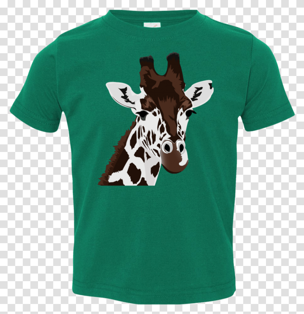 Giraffe Cartoon Printed Toddler Jersey T Shirt Versace Mickey Mouse T Shirt, Apparel, T-Shirt Transparent Png
