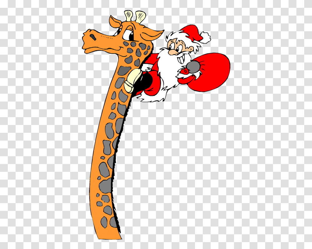 Giraffe Christmas Cartoon Christmas Day, Stick, Wildlife, Mammal, Animal Transparent Png