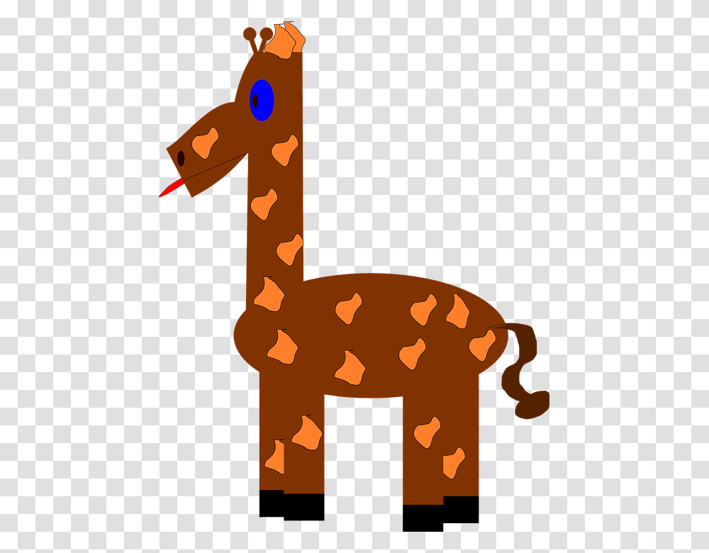 Giraffe Clip Black And White Arts Free Vector, Mammal, Animal, Camel, Wildlife Transparent Png