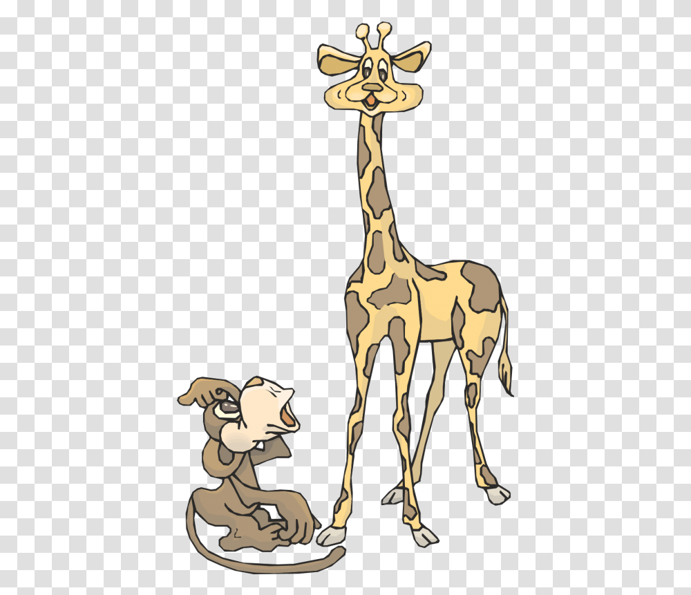 Giraffe Clipart Giraffe Reindeer Gold Monkey And Giraffe, Mammal, Animal, Wildlife, Horse Transparent Png
