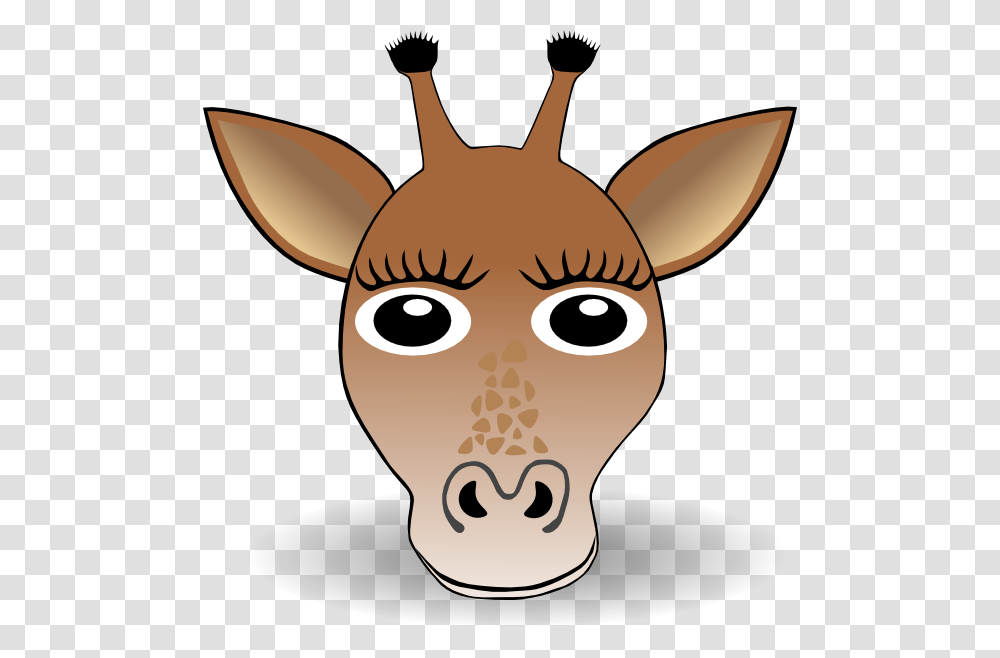 Giraffe Face Clip Art, Animal, Mammal, Deer, Wildlife Transparent Png