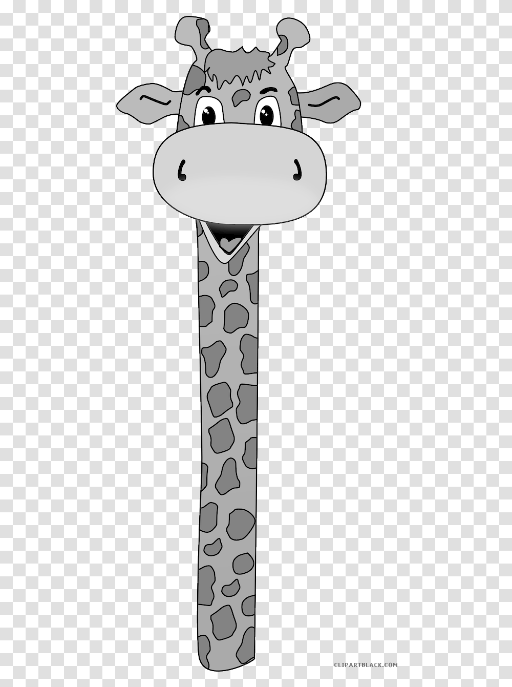 Giraffe Head Giraffe Long Neck Cartoon, Weapon, Weaponry, Blade, Cross Transparent Png