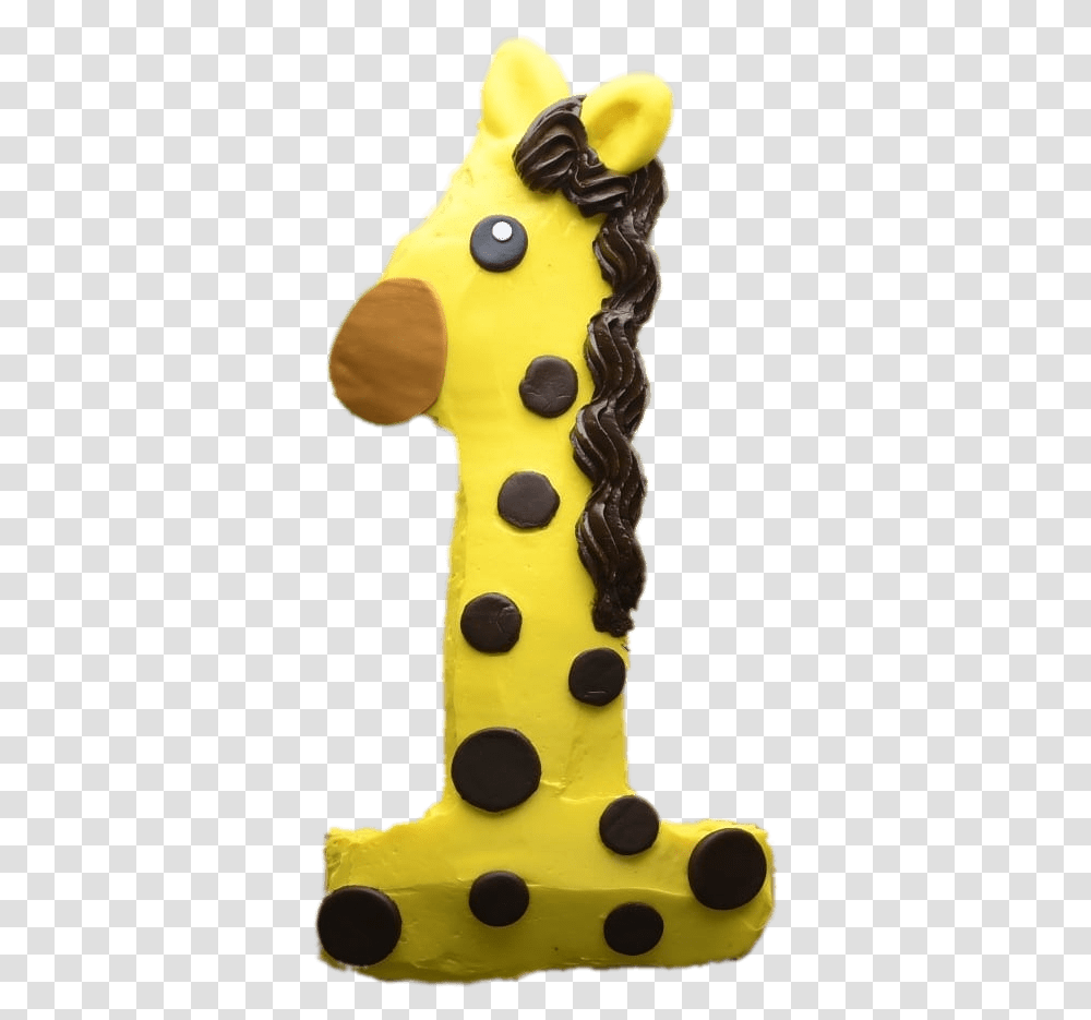 Giraffe Number 1 Cake Giraffe Cake Number, Toy, Sweets, Food, Confectionery Transparent Png