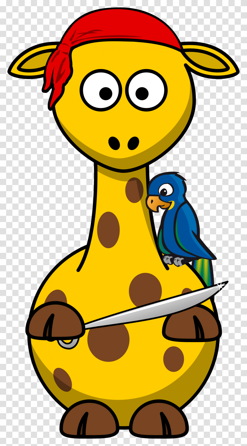 Giraffe Pirate Icons, Bird, Animal Transparent Png