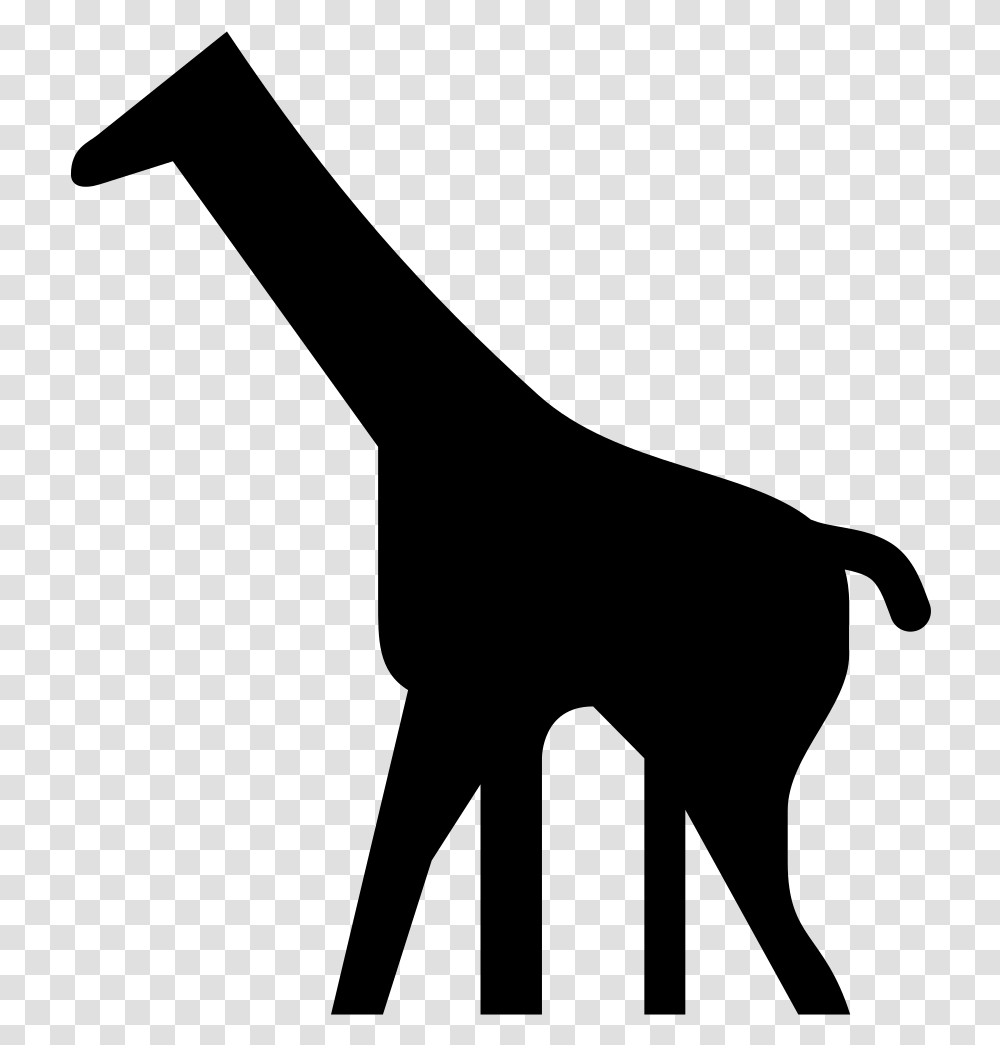 Giraffe Silhouette Icon, Gray, World Of Warcraft Transparent Png