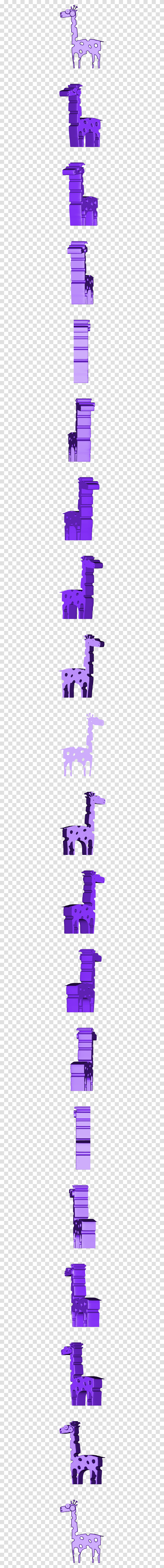 Giraffe, Crowd, Stencil Transparent Png