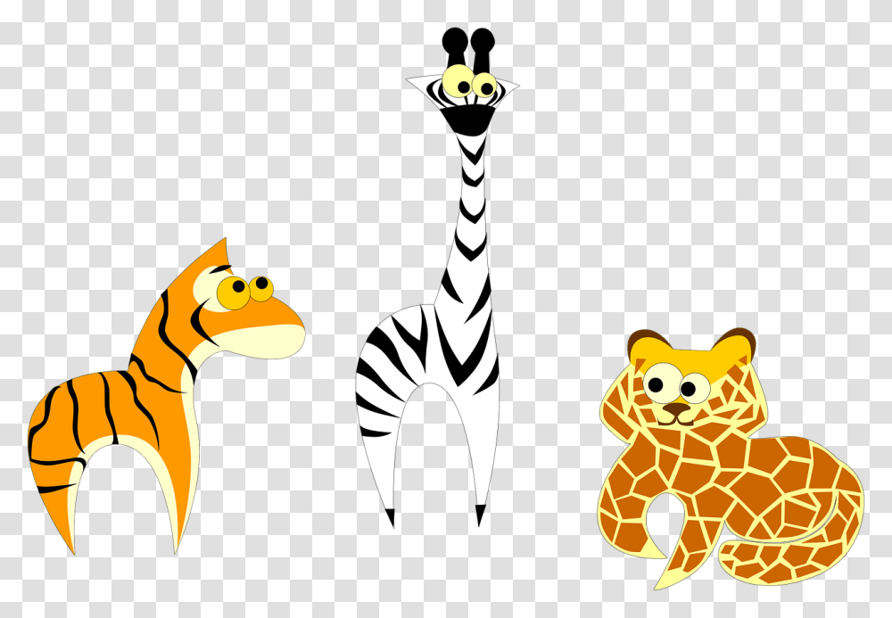 Giraffezebra, Animal, Mammal, Stencil, Wildlife Transparent Png