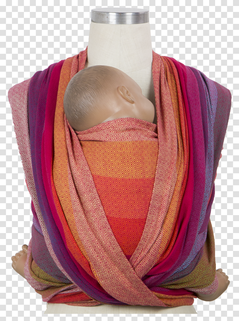 Girasol Woven Wrap Baby Carrier Earthy Rainbow Diamond Lovely Transparent Png