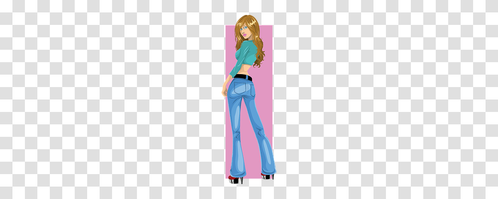 Girl Person, Pants, Jeans Transparent Png