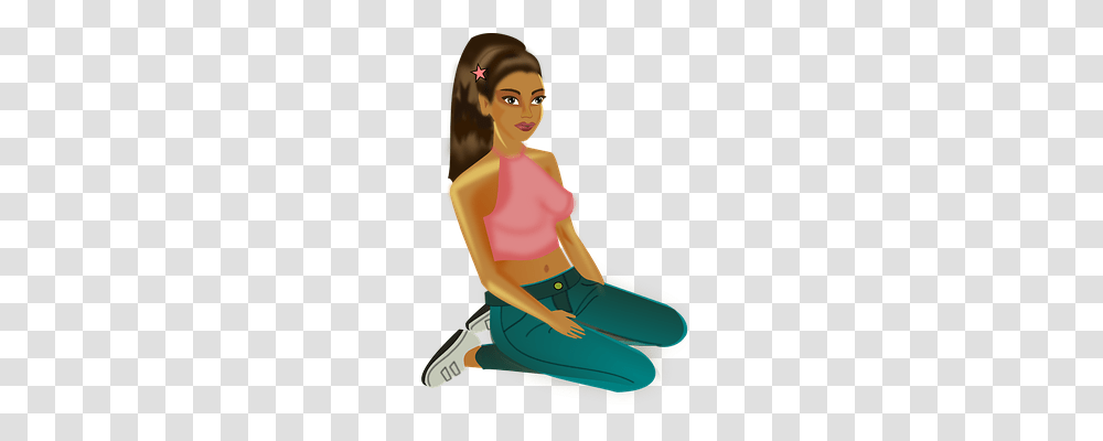 Girl Person, Sitting, Human, Chair Transparent Png