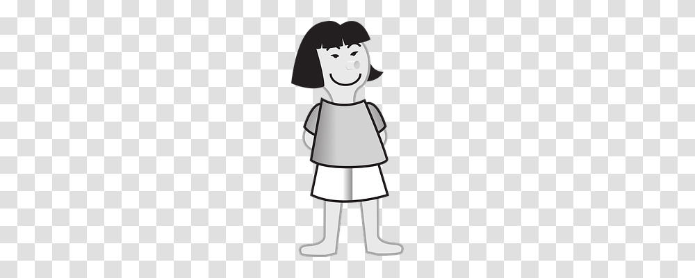 Girl Person, Lamp Transparent Png