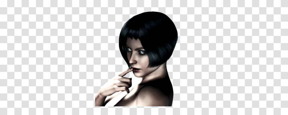 Girl Person, Black Hair, Female, Cosmetics Transparent Png