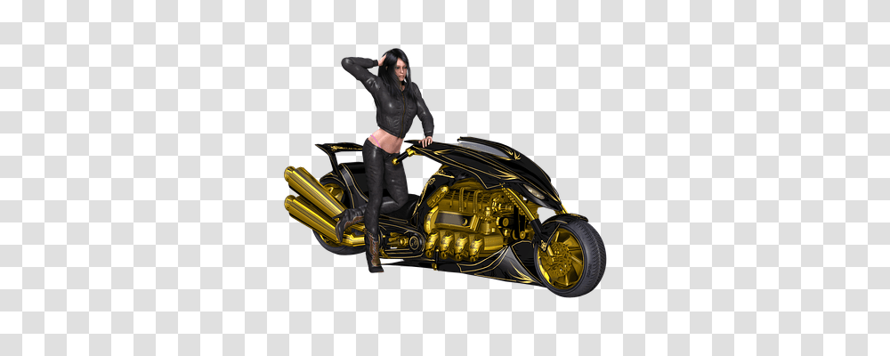 Girl Person, Human, Motorcycle, Vehicle Transparent Png