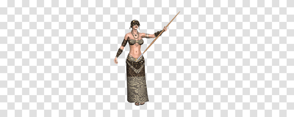 Girl Person, Costume, Weapon, Figurine Transparent Png