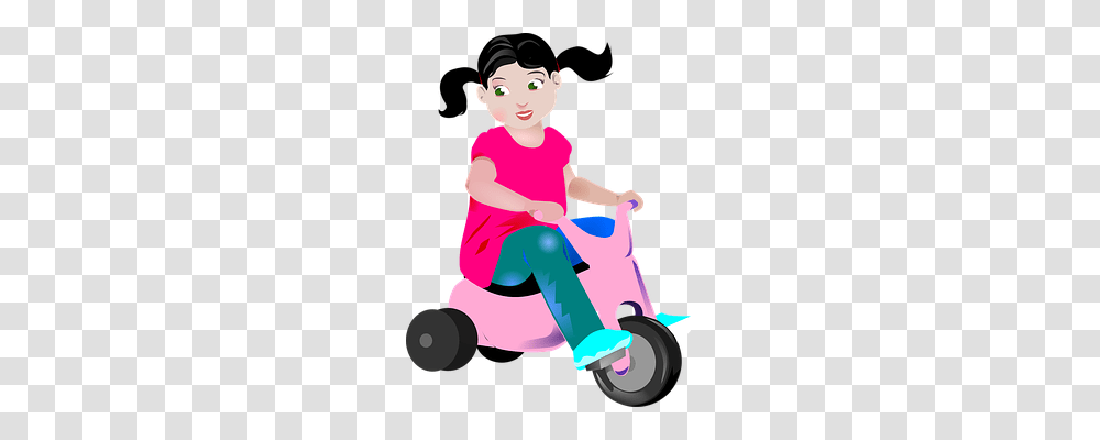 Girl Person, Vehicle, Transportation, Toy Transparent Png