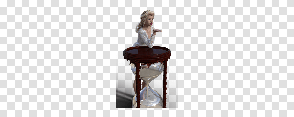 Girl Person, Human, Hourglass, Chair Transparent Png