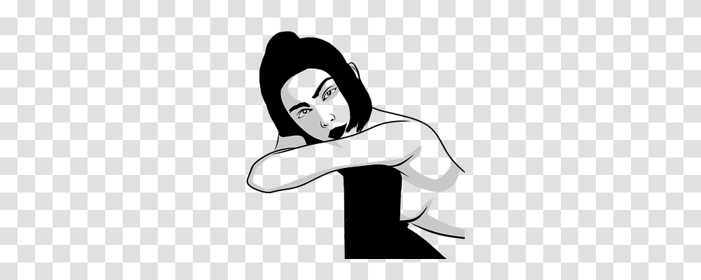 Girl Person, Stencil, Baseball Cap Transparent Png