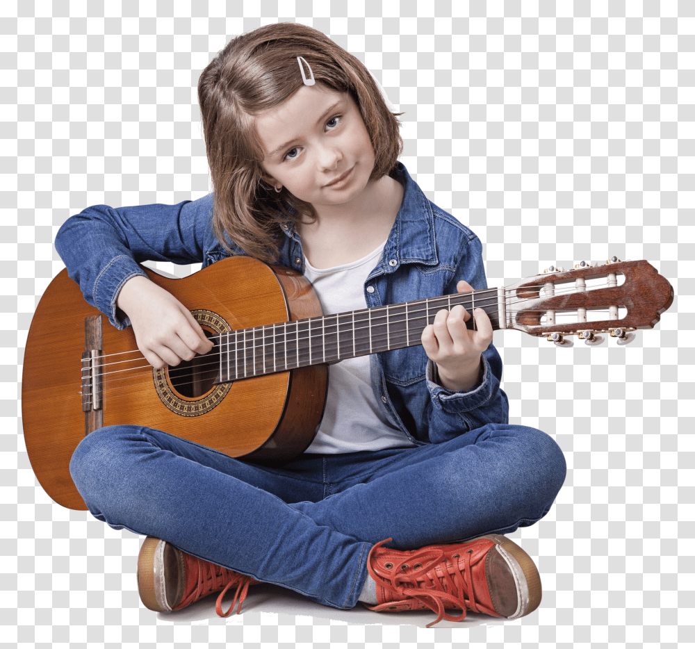 Girl Acoustic Sitting Transparent Png