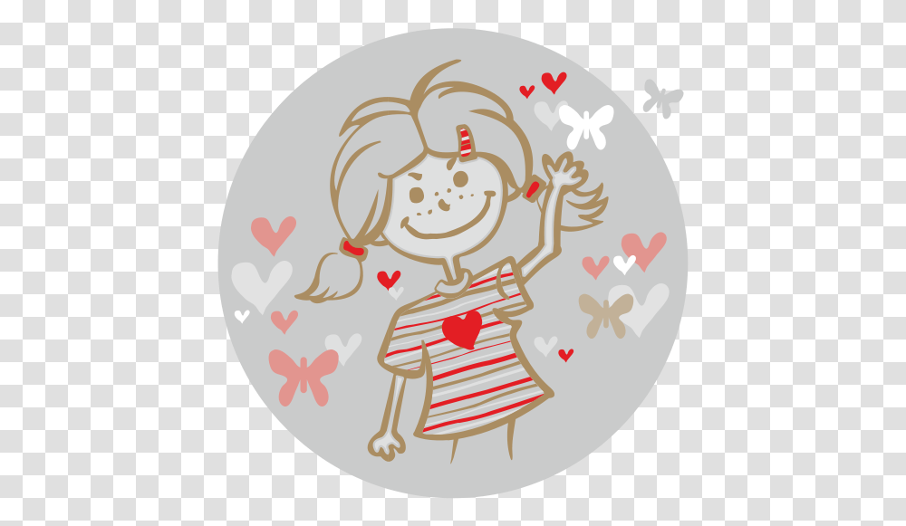 Girl And Flying Hearts Clip Art, Logo, Trademark, Pattern Transparent Png