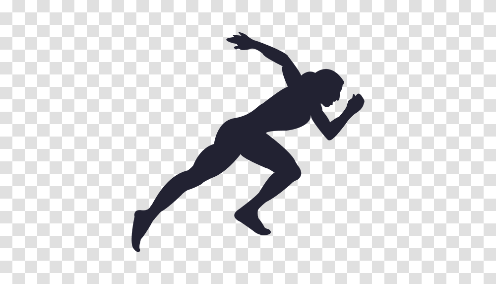 Girl Athlete Silhouette, Person, People, Leisure Activities, Back Transparent Png